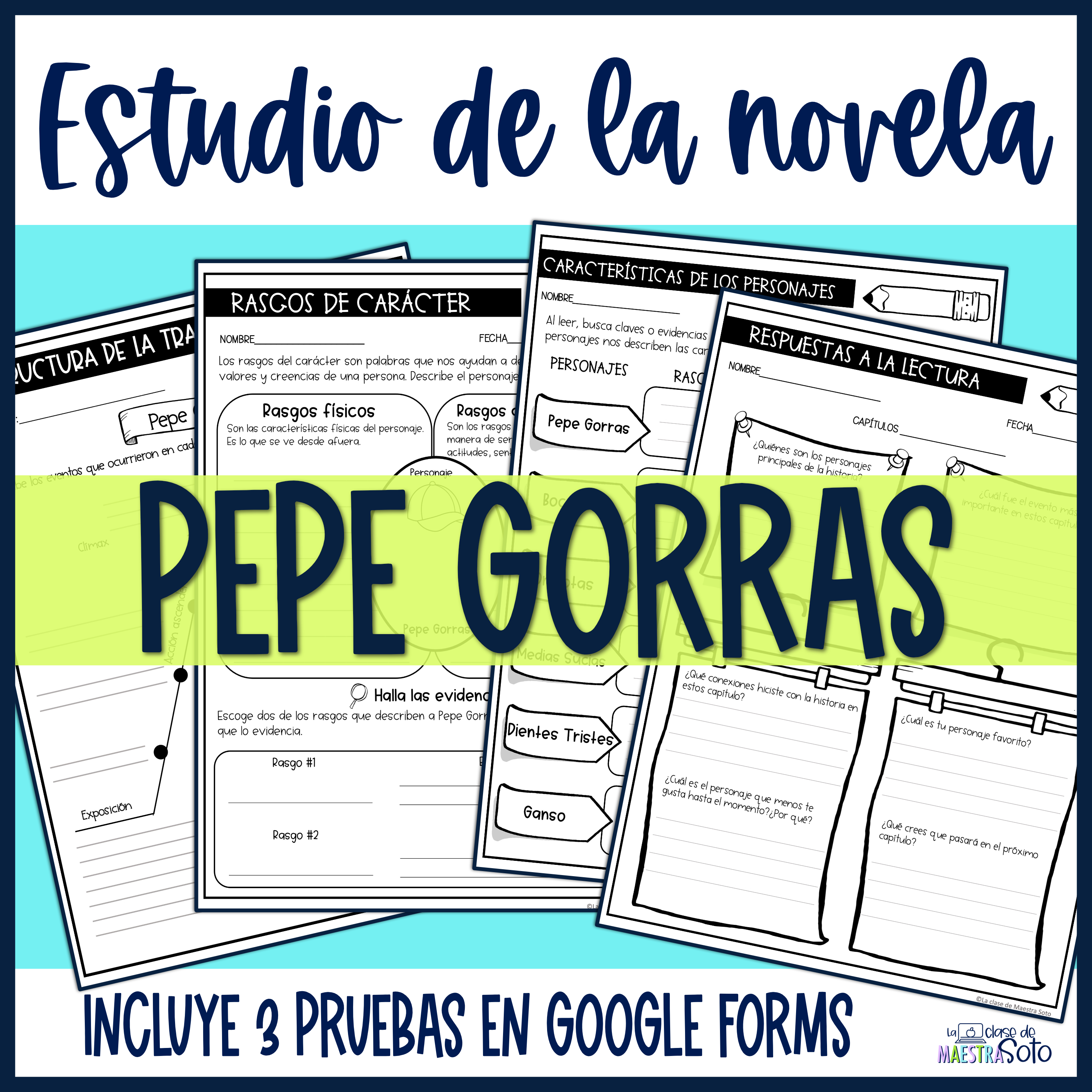 estudio de novela Pepe Gorras